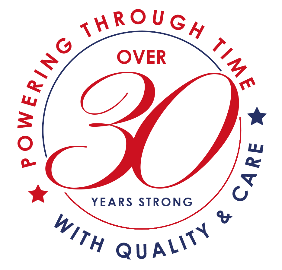Over 30 Years Logo